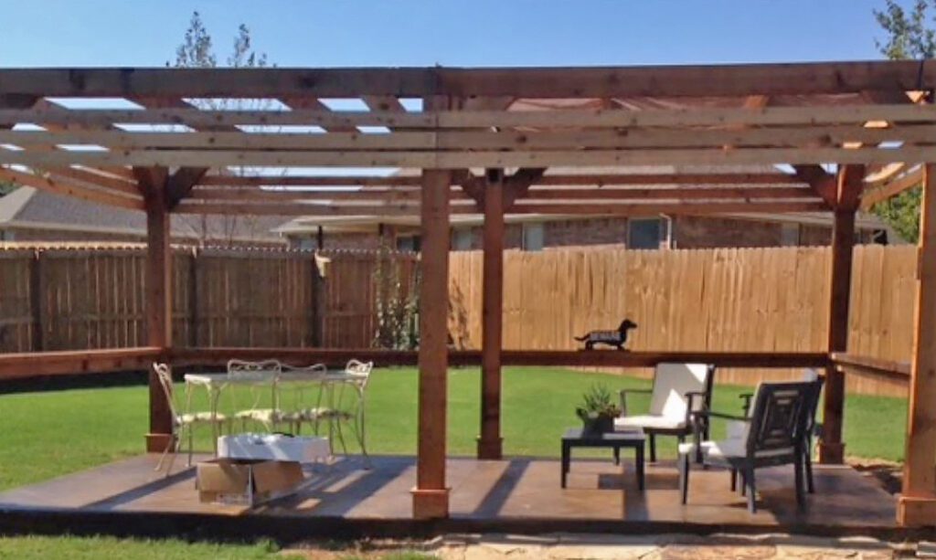 Coker Contracting's wood Pergolas are meticulously crafted with attention to detail.