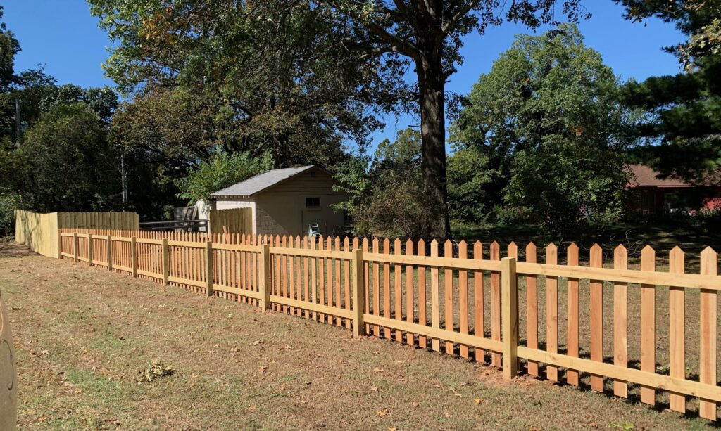 Coker Contracting's wood fences are meticulously crafted with attention to detail.