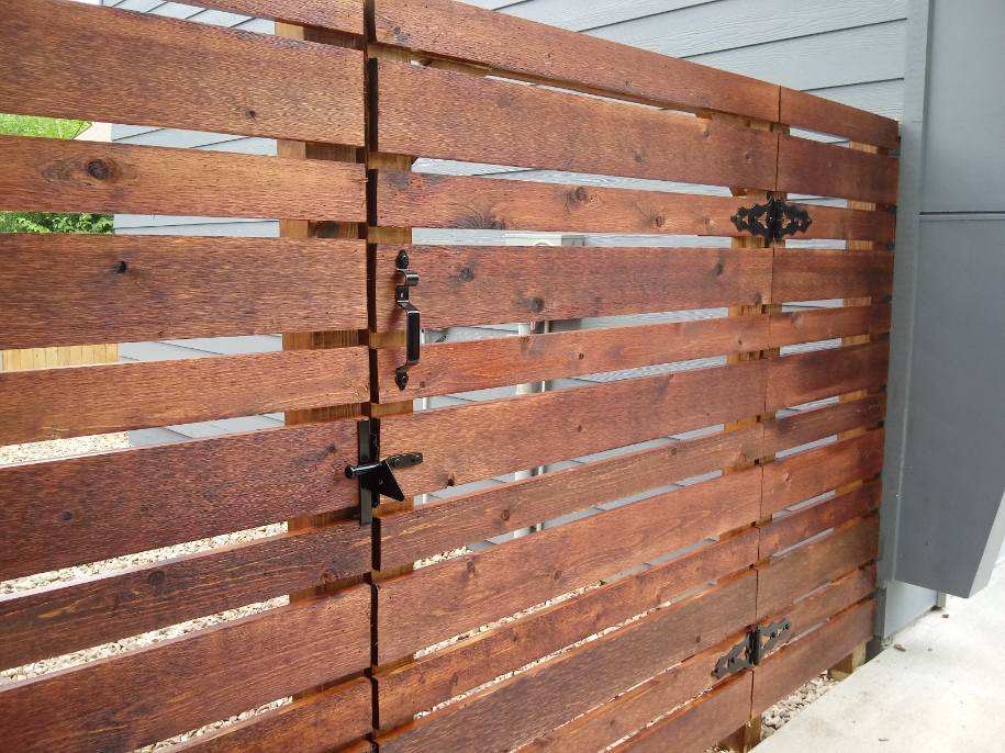 Coker Contracting's wood gate and fencing example