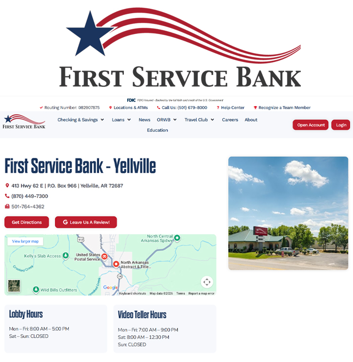 First Service Bank financing